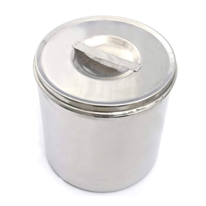 Recipiente para Curativos de Acero Inoxidable de Primera Calidad, 7x7'', Instrumentos Quirúrgicos, Hospitalarios, Aprobado por CE ISO13485 - Product Image 3