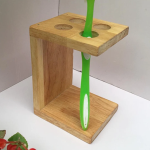 Low Price Custom Excellent Quality Wood <b>Toothpaste</b> <b>Holder</b> three Toothbrush Storage Bathroom Product - Product Image 4