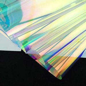 Film adhésif décoratif holographique de qualité supérieure, effet arc-en-ciel, film vinyle auto-adhésif pour la décoration de la maison et des fêtes - Product Image 1