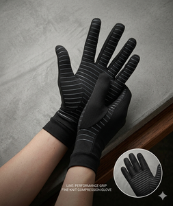 Gants d'hiver à compression Maktra Premium – Poignée antidérapante en silicone, gants de sport haute sensibilité pour la course et le cyclisme - Product Image 1