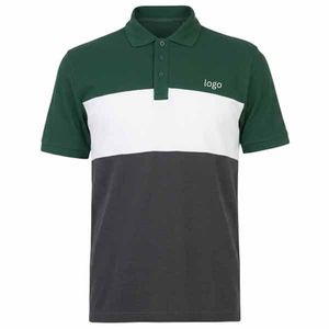 Jersey de Punto de Alta Calidad para Hombre, 100% Algodón, Diseño Personalizado, Color Sólido, Antiarrugas, Bordado, Manga Corta - Product Image 1