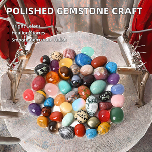Cristales Curativos Naturales Pulidos de Lujo, Piedras Irregulares para Manualidades, Decoración Artística, Estilo Mascota Coleccionable CONGJU - Product Image 5