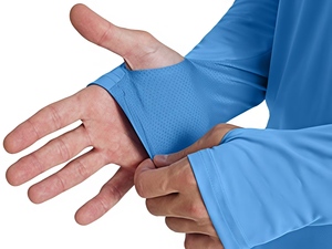 เสื้อตกปลาแบบมีฮู้ด แขนยาว ป้องกันรังสียูวี UPF 50 ระบายอากาศได้ดี กันน้ำ พิมพ์ลายแบบซับลิเมชั่น ป้องกันแบคทีเรีย ผลิตจากโพลีเอสเตอร์ 100% - Product Image 5