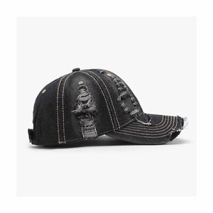 Gorra de Béisbol de Mezclilla Desgastada, Unisex, Estilo Vintage, 6 Paneles, Ajustable, para Uso Casual, Talla Única para Adultos - Product Image 6