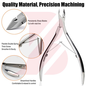 Cortacutículas de Precisión con Acabado Espejo, de Acero Inoxidable Resistente, para Uñas de Manos y Pies, Recortador de Piel Muerta para Uso en Salón - Product Image 4