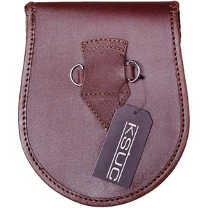 Bolsa de Cintura Tradicional Escocesa Sporran de Cuero Genuino Premium Marrón con Diseño de Cardo Celta Grabado, Hecha a Mano - Product Image 4
