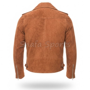 Men's Leather Fashionable Jacket Men's Motorcycle Jacket Quality Winter Leather Jacket For Sale In Wholesale Price - Product Image 2