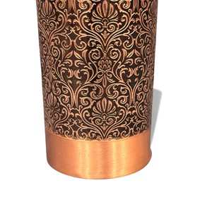 Bouteille en cuivre gravée classique de chez Indian exports international. (Cuivre pur certifié) - Product Image 4