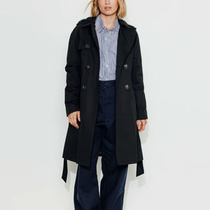 Manteau réversible écologique pour femme, tissé, à manches longues, pour l'automne et l'hiver, avec col rabattable - Product Image 6