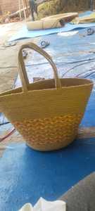 Handmade Jute Storage Basket With Dual Handles Woven Rope Organizer Bag For Home Laundry Picnic Storage Decorative Basket - Product Image 6