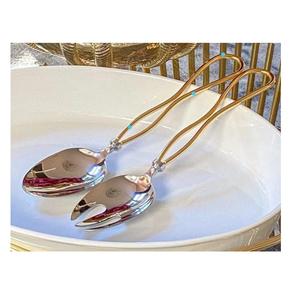 Juego de Utensilios para Ensalada de Acero Inoxidable Ecológico de Primera Calidad, Tenedor y Cuchara para Servir, Aptos para Lavavajillas, Microondas y Horno, Personalizables para Catering - Product Image 2