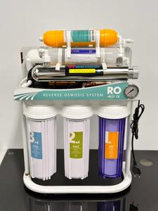 Système de filtration <span class=keywords><strong>RO</strong></span> à 7 étapes sous l'évier avec lampe UV et pompe à pression 220V, purificateur d'eau potable domestique PP CTO UDF <span class=keywords><strong>RO</strong></span> T33 - Product Image 1