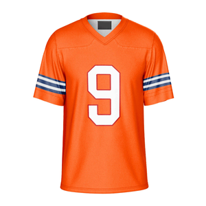 Maillot de football de haute qualité en mesh respirant, personnalisable avec numéro, vêtements d'équipe, impression par sublimation, col en V, manches courtes, maillots de sport - Product Image 6