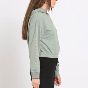 Sweat-shirts tricotés personnalisables pour femmes 2026 avec logo, 100 % coton, design décontracté, extensibles, service OEM, streetwear - Product Image 6