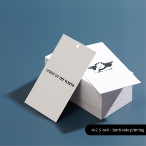 Custom Hang Tags <b>Printing</b> Clothing Tags Apparel Tags <b>Paper</b> Hang Tags with String Retail Product Tags - Product Image 2