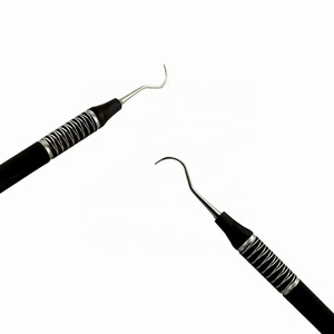 ชุดขูดฟันสแตนเลสสำหรับทันตกรรมชุดทำความสะอาดฟันเคลือบสีดำ - Product Image 2