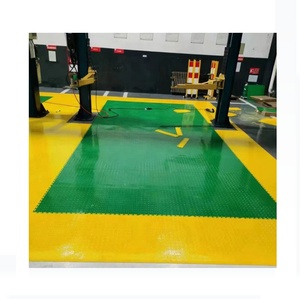 Industrial PVC Garage Floor Tiles Interlocking Heavy Duty Non-Slip Vinyl Flooring Graphic Design Solution - Product Image 1