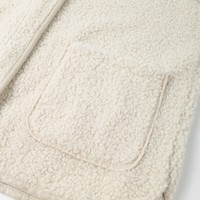 Rompi Wanita Ringan Hangat 100% Poliester Fleece V-Neck Ritsleting Tanpa Lengan untuk Musim Transisi