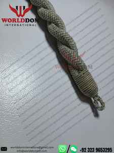 Cordón de ala plateado OEM para sombreros, accesorios para la cabeza, cordón de barbasco, alambre de metalizado Mylar o hilos de seda, tejido a mano - Product Image 5