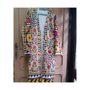 เสื้อแจ็คเก็ตผ้าปะติดปักมือสไตล์บันจารา วินเทจ ลายชนเผ่า โบโฮ สำหรับผู้หญิง แฟชั่นดีไซเนอร์ - Product Image 5