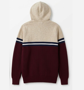 Wholesale Winter Warm Knitted 100% Cotton <b>Waterproof</b> Pocket Hoodie Heavyweight Fleece Lined Drop Shoulder Regular Fit Hoodies - Product Image 3