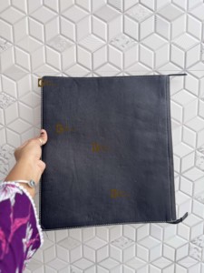 Porte-documents en cuir véritable fait main, organiseur de documents, agenda professionnel, couverture rigide, cadeau pour homme et femme - Product Image 4