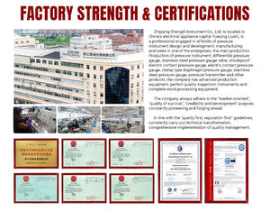 Kompakt Tasarımlı Basınç Göstergesi Kolay Kalibrasyon Aşınmaya Dayanıklı Mekanik Atölye Manometresi Hava Kompresörü için - Product Image 6