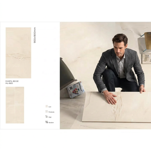 Royal Onyx Gold 900x1800 mm Exquisite Glazed Ceramic Porcelain Slabs Tiles For Luxury Living Room Decor - Product Image 3