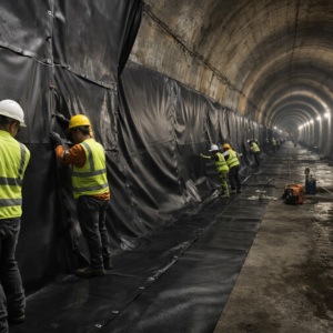 Bituminous Geomembrane | Self-Adhesive Waterproofing Membrane | HDPE + <b>Bitumen</b> Composite for Tunnel & Roof Waterproofing - Product Image 2
