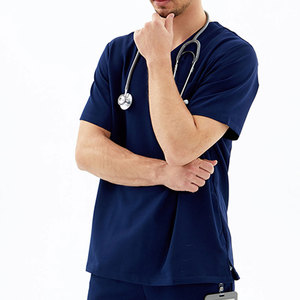 Uniformes Médicos para Hombre, Conjuntos de Tela Elástica Suave y Transpirable, Diseño Elegante, Tallas Grandes, Uniformes Médicos Personalizados para Farmacia - Product Image 5