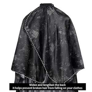 Cape de barbier professionnelle Tactus Industries pour hommes, en polyester écologique, imperméable, coupe de cheveux, col élastique réglable - Product Image 5