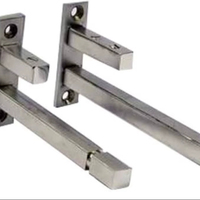 Paire de supports en F en acier inoxydable 8x12mm, quincaillerie de support en acier inoxydable