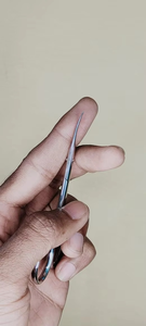 Ciseaux à cuticules professionnels pliables en acier inoxydable à pointe incurvée, nouveau design, logo personnalisé, outils de manucure - Product Image 6