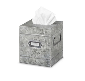 กล่องใส่กระดาษทิชชูทรงสี่เหลี่ยมโลหะทันสมัย ตกแต่งด้วยโลหะสีเงิน สำหรับตกแต่งบ้านและร้านอาหาร - Product Image 2