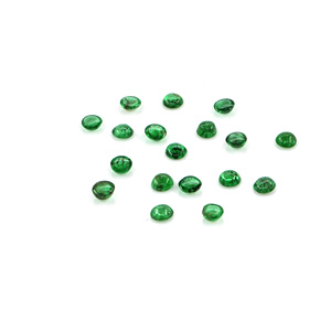 Esmeraldas naturales de Zambia calibradas en forma de cabujón de 2.5 mm, piedras preciosas sueltas para la fabricación de joyería, listas para usar. - Product Image 4