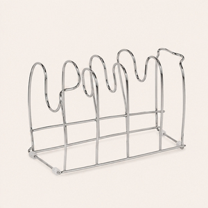 Support de rangement métallique 5 niveaux robuste pour casseroles et couvercles, idéal pour optimiser l'espace dans les armoires de cuisine - Vente en gros - Product Image 2