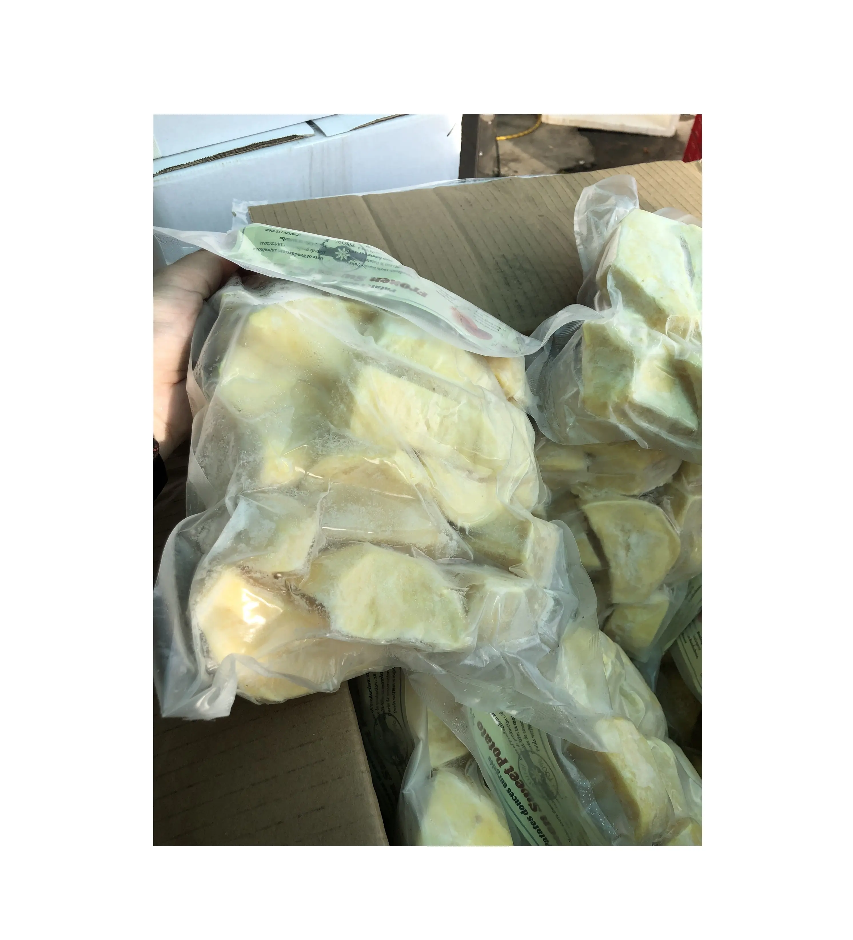 Vietnã fabricação Bulk Style Armazenamento Embalagem Prompt Color Batata doce legumes congelados, produtos congelados taro agricultura