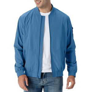 Chaqueta Bomber de Lona para Hombre de Alta Calidad, Corte Ajustado, Estilo Urbano de Invierno, con Logotipo Frontal Personalizado, Tela de Nailon/Algodón - Product Image 1