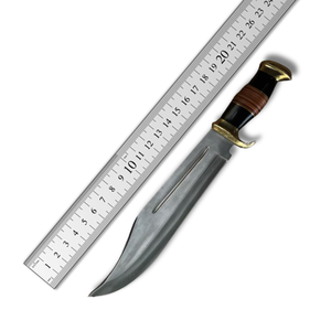 Cuchillo Bowie de Caza para Exteriores de Acero Inoxidable de Alta Calidad A&M Enterprises con Hoja Fija de Punta Caída y Mango de Madera Micarta, Garantía de 3 Años - Product Image 2