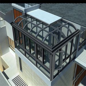 แบบพกพา Prefab Modular แก้ว Lowes House Orangery <span class=keywords><strong>Conservatory</strong></span> Sunroom แผงสำหรับ Solarium สำหรับขาย - Product Image 4