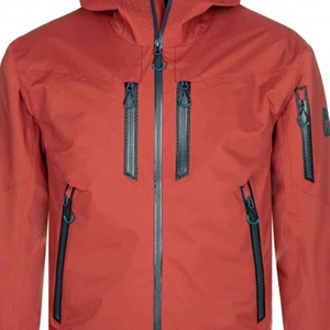 Veste d'hiver unisexe bleue en polaire respirante, style sportif, col en V, fermeture éclair, imprimé numérique - Product Image 5