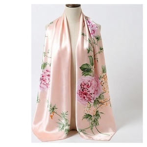 NORTH APPROACH Women's Square Silk Scarf Floral Print Elegant Multi-Functional Fashion Accessory All Seasons - Product Image 1