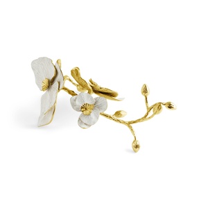 ginkgo leaf <b>art</b> tray elegant gold home accessories luxury centerpiece decor items butter - Product Image 2