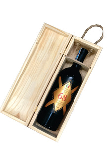 Caja de vino de madera hecha a mano al mejor precio, laminación brillante y grabado en relieve, caja de regalo de botella personalizada - Product Image 4