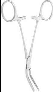 Pince bouledogue à poignée annulaire en acier inoxydable, faible MOQ, vente en gros 45 °   Instruments chirurgicaux angulaires certifiés CE Classe I, manuels - Product Image 2