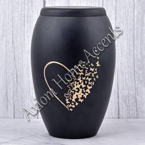 Urne funéraire moderne en aluminium avec gravures artisanales Souvenir commémoratif élégant par Axiom Home Accents - Product Image 3