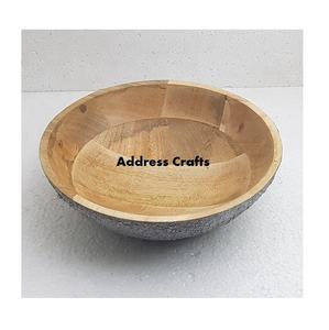 Bols de service en bois de style japonais pour fruits et pâtes, bol en bois de mangue, bols de service en bois pour salades, vaisselle pour table, maison, hôtel - Product Image 1