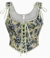 Promotion Lingerie sexy pour femme, style français, en tissu tissé, avec boutons, maintien léger, coussinets de poitrine amovibles, taille cintrée, coupe ajustée, col licou