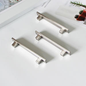 High Quality Zinc Alloy Modern Handle Brushed Nickel Minimalist <b>Bar</b> <b>Pull</b> <b>for</b> Kitchen Cabinets Nightstands Bathroom Drawers - Product Image 4