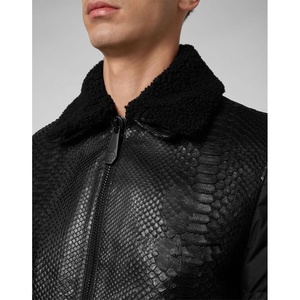 Mens Leather Jacket Soft Feel Material Classic Outerwear Comfortable Fit for Street Casual Looks Daily Wear and Everyday - Product Image 6